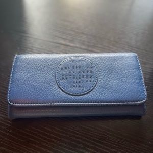 Navy Blue Large Tory Burch Wallet